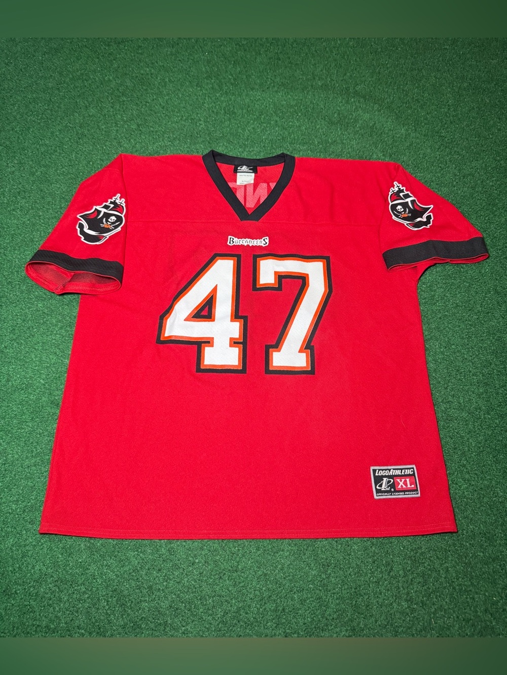 John Lynch Vintage Tampa Jersey Buccaneers XL NFL Logo Athletic 90s Football